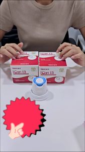 เครื่องตรวจน้ำตาล CGM แบบต่อเนื่อง CGM แบบ All-in-1 มีแบตเตอรี่ในตัว ใช้ได้ 15วัน ยี่ห้อ SinoCare รุ่น iCan i3