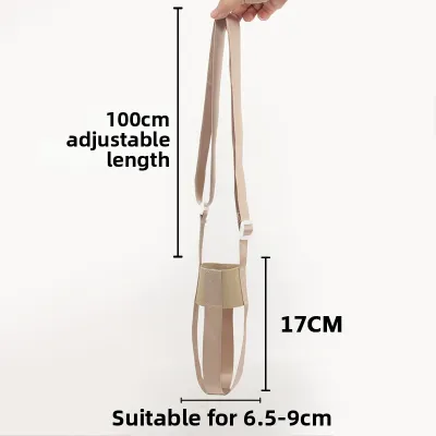Portable Water Bottle Strap Childrens Outing Crossbody Mineral Water Carrier Insulated Drink Holder Universal Slant Carry