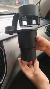 โต๊ะข้าง + ที่วางแก้ว ถาดวางของในรถยนต์ ถาดเครื่องดื่ม ขนม อาหาร และของหวาน