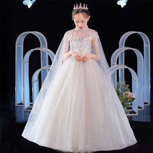 High-end White Princess Dress for Girls