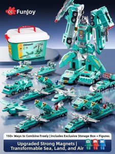 FUZAO | Magnetic Building Toy for 3-6 Year Olds Transformers Robot