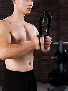 10KG-60KG Strength Power Twister Spring Bar Chest Arm Strength Training Workout Resistance Bar Fitness Equipment 臂力棒 臂力器