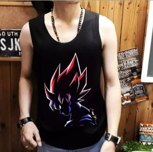 ShopAoi - Singlet Goku / Kaos Tanpa Lengan Pria - Bahan Adem dan Nyaman - Sablon Plastisol Awet - Produksi Dalam Negeri (EXPORT)