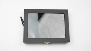 Dustproof Pin Display Case Pin Display Case Orderly Storage Transparent Dustproof Black Badge Storage Box for Home Jewelry Store