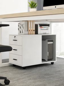 ZHUOHE | Movable Lockable Storage Cabinet Under Desk