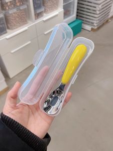 Children Spoon 316 Stainless Steel Tableware Infant Solid Food Spoon for Meal Soup Spoon Baby Soup Spoon Spoon Ingot Spoon