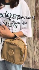 OMIPA BAGS TAS PIOMA BIYA TENTENG SELEMPANG RANSEL 3IN1 TAS RANSEL MINI / TAS SELEMPANG