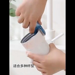 3 in 1 Bottle Brush Lid Cleaning Tool Vacuum Cup Cleaning Brush Baby Bottle Cup Remove Gap Groove Berus Penutup Botol