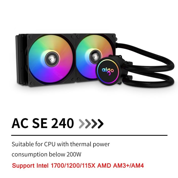 Aigo Water Cooler CPU Cooling Computer RGB Water Cooling Heatsink ...