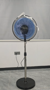 Adj Vertical Fan 16-20 Inch Floor Standing Fan 7 Blades Quiet Energy-Saving Durable Round Base