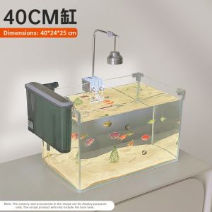 CHONGXIAOSHUAI | Ultra-clear New Aquarium Small Home Decorative Fish Tank Creative Aquascaping