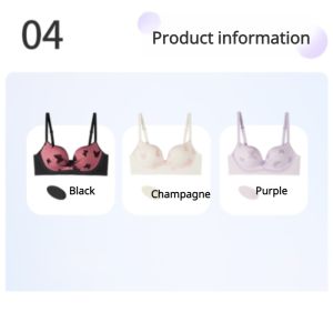 Soft and comfortable French Butterfly Gathering Underwear bra