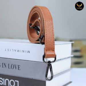 [VALQO] Tali Selempang Kulit Sapi BN 25 cm Tali Kulit Strap Kulit panjang Tas Slingbag Wanita 2 lapis kulit