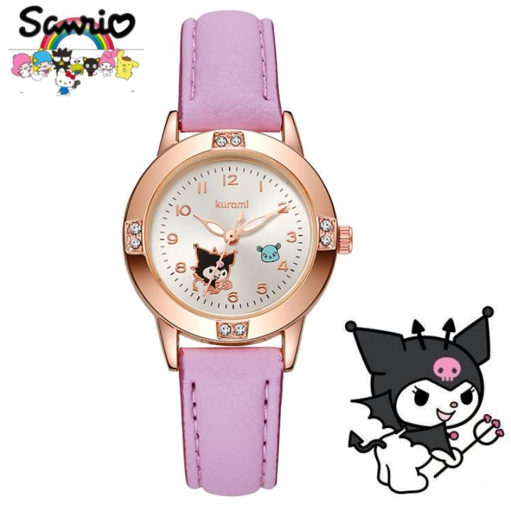 Kuromi Cartoon Watch Boys Girls Electronic Wristwatch Saniro Melody ...