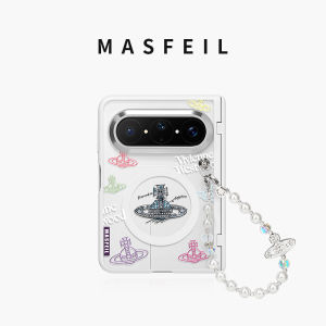 MASFEIL | Magnetic Flip Clear Full Protection Case with Chain for HUAWEI PuraXMax