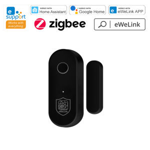 Nhà Thông Minh Cảm Biến Cửa Zigbee Máy Dò Cửa Sổ Mở/đóng Có Báo Động An Ninh Hoạt Động Với Ứng Dụng eWeLink Alexa & Google Home Đen/Trắng
