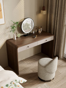 Italian Minimalist Makeup Desk Designer High-End Bedroom Dressing Table New 2025 Master Bedroom Makeup Table with Mirror And Drawer