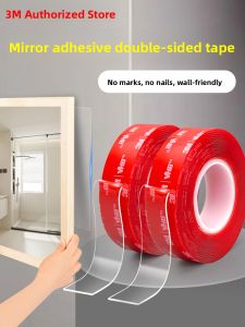 3M Bathroom Self-Adhesive Double-Sided Tape for Full-Length Mirror Wall Sticker No Trace Cosmetic Mirror Fixing Tape