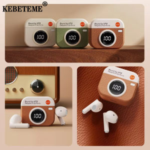 Kebeteme Tai nghe không dây Bluetooth phong cách và thể thao thoải mái Earbuds tiếng ồn hủy bỏ tai nghe không dây