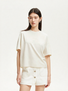 Vero Moda | Áo Thun Tay Ngắn Mới Có Thêu Chữ Và Lưng Hở