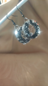 Aurora Resin Hoop Earrings | Handmade Recycled Plastic Statement Earrings | Eco-Friendly Jewelry for Women
