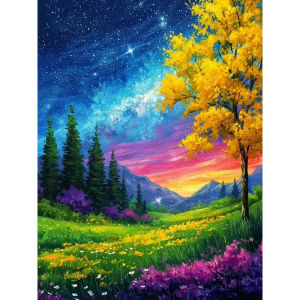 Jigsaw Puzzle for Adults 500/1000/1200/2000PCS Starry Night Tree Scenery DIY Craft Home Wall Decoration Gift Idea