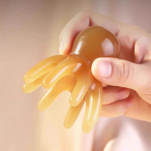 MaxPlus【Ready in Stock】 Resin Octopus Massage Comb Portable 8-Prong Head SPA Massage Comb