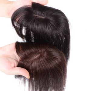 【Fast delivery】Hair Topper Wig with bangs Increase the amount of hair on the top of the head to cover the white hair Hairpiece-时尚假发