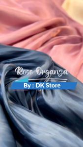 Kain Shimmer Rose / Rose Organza / Shimmer Silk Premium / Zasimmer Silk Bahan Satin Glossy Mewah Kain Organza Adem Dan Halus - Lazada