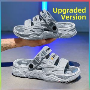 Mens Summer Casual Driving Bath Slippers Large Size 45 Beach Youth Soft Bottom Anti-slip Indoor Home Use Washing Sandals