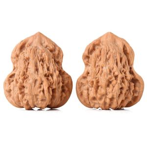 Handcrafted Irregular Shaped Walnut Peeling Snack Small Autumn Seedling Gourd Shaped Peony Patterned Plaything from Wild Field