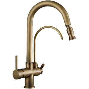 JUNSHEN | Antique Pull-down Touch Induction Hot and Cold Basin Water Faucet