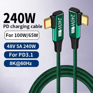 PD 100W Type-C to Type-C Fast Charging Mobile Phone Charger Data Cord For Samsung Xiaomi Huawei USB Type C Quick Charge Cable