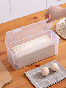 Food Grade Rice Wood Noodle Storage Box Refrigerator Preservation Egg Storage Box Powdered Noodles Organizer Kitchen Essential