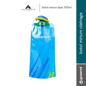TaffSPORT Botol Minum Lipat Foldable Water Bottle BPA Free 700ml - S29 - blue