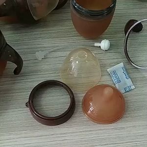 PIKO Botol Bayi Silikon Leher Lebar Warna Coklat / Bayi Botol Susu dengan sedotan