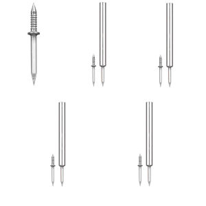 10/51/101pcs Double Head Nails Anti-Rust Threaded Seamless Nails Easy To Use Non-Marking for Solid Wood Skirting Boards