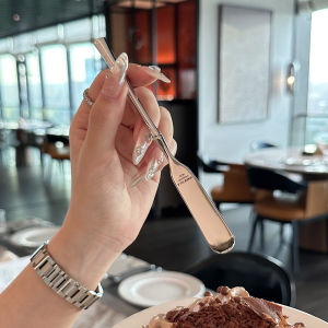 Stainless Steel Cream Knife for Spreading Jam Cheese 14.6cm Long Kitchen Utensil Pure Color Trendy Element Restaurant Grade