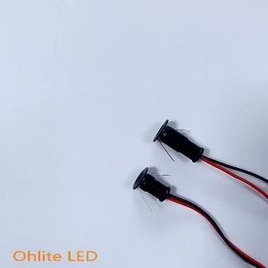 10pcs 0.5W Dimmable LED Spotlight for Kitchen Cabinet Stair Spot Lighting Recessed Ceiling Downlight DC12V with 10mm Cutout