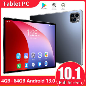 BDF | New 10.1 Inch Tablet Android 13 4GB RAM 64GB ROM Dual SIM Rear and Front Cameras 6000MAH Childrens Gift Tablet