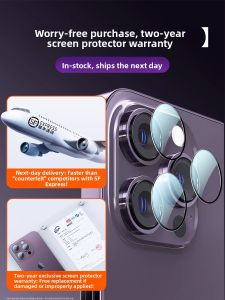 CHECKON | Quick-Attach Lens Protector for iPhone 15 Pro 15 Pro Max 14 Pro 13 Mini 12