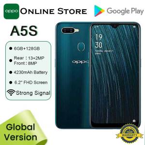 Oppo A5S Phone Original with Fingerprint Recognition 6G RAM + 128G ROM Legit and New Smartphone 6.22” Full HD Screen Android Phone