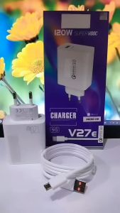 Charger HP VVO V27E 5G 120W Super Vooc Quick Charge 3.0 Support Fast Charging