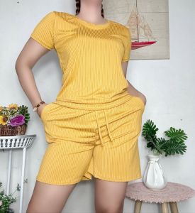 [BS]   KNITTED BLOUSE SHORT/FREESIZE FIT UP TO XL