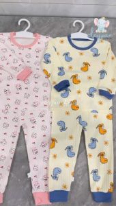 Baju Tidur Anak 1-7 Tahun Premium Lembut Piyama Pakaian Tidur Lengan Celana Panjang Sleepwear Pajamas