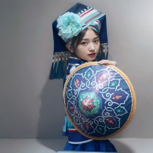 Rainproof Sun Protection Bamboo Hat Decorative