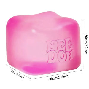 Needoh Nice Cube Antistress Sensoriale Giocattolo per Ansia e Concentrazione Cubo Sensoriale da Scrivania per Adulti e Bambini