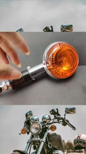 ไฟเลี้ยว SR400 ขนาด 3.5 นิ้ว x 2 ชิ้น รับการแต่งรุ่น ไฟเลี้ยวทรงกลม ไฟเลี้ยวแต่ง ไฟเลี้ยวกลม ไฟเลี้ยวรถจักรยานยนต์ ไฟเลี้ยวมอไซ SR400 SR500