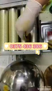 Máy làm viên bán tự động trục inox ST106 vo viên thuốc nam thuốc bắc