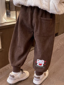 Quần Dài Thể Thao Lót Lông Cừu Hoạt Hình Cho Bé Gái Mùa Thu Đông Quần Dài Thường Ngày Cho Bé Gái Quần Dài Thoải Mái